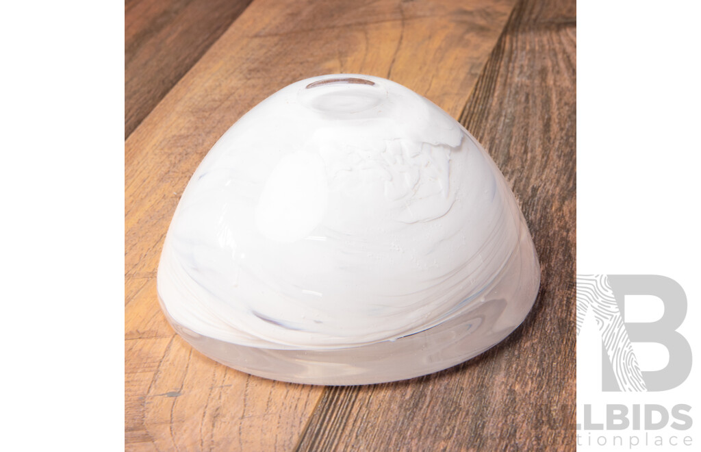 Atoll Art Glass Dish by Anna Ehrner for Kosta Boda