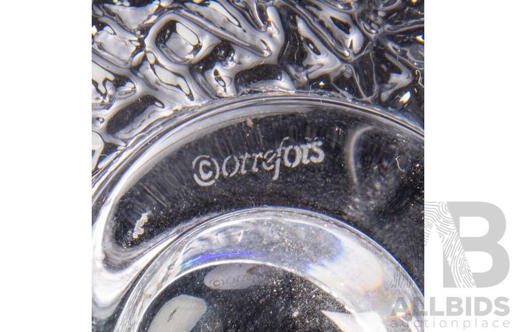 Pair of Discus Vases By Lars Hellsten for Orrefors