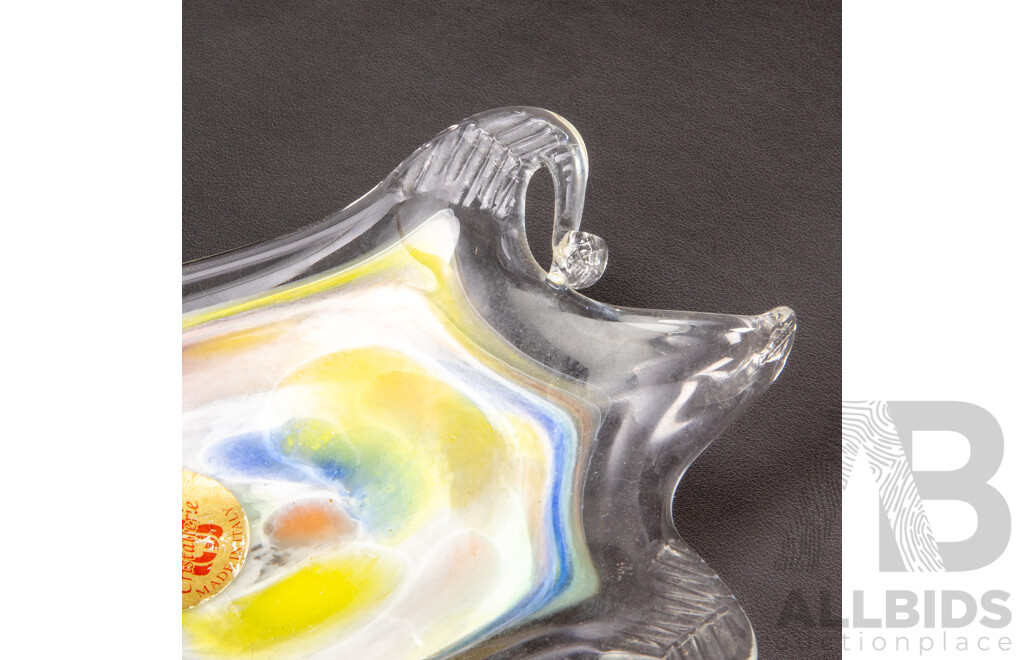 Murano Art Glass Dish by MA.VI, Italy