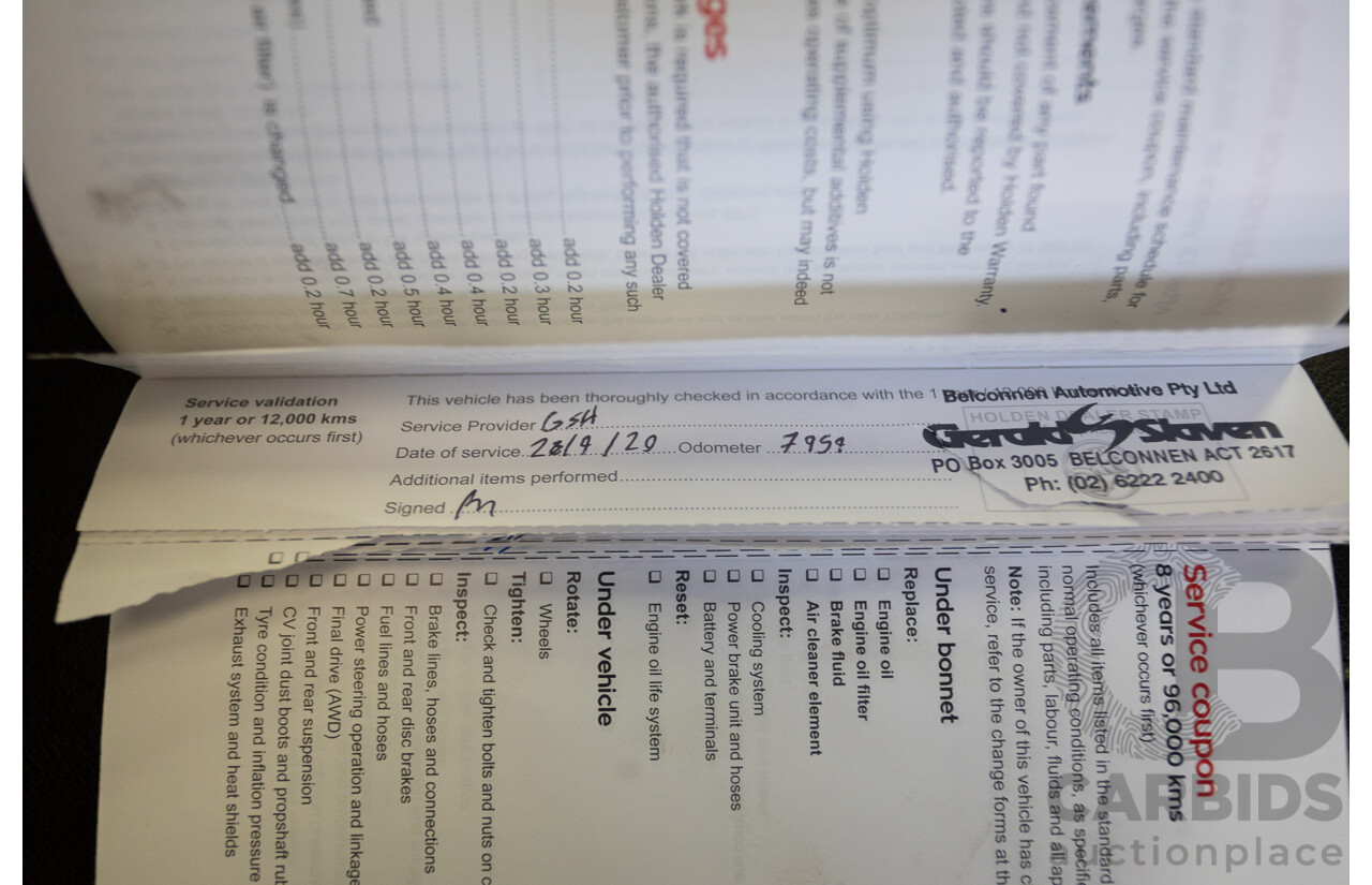 5/2019 Holden Acadia LTZ-V AC MY19 4D Wagon Summit White V6 3.6L - 7 seater