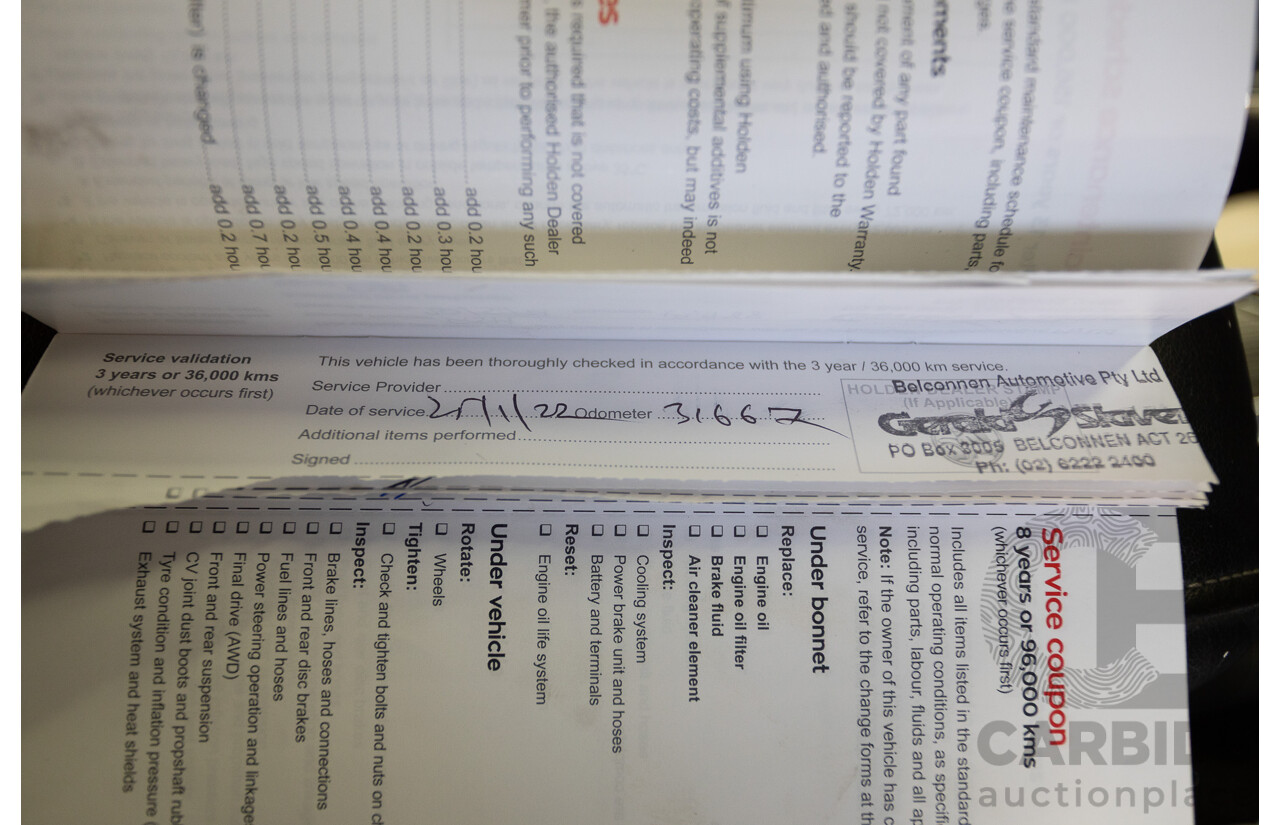 5/2019 Holden Acadia LTZ-V AC MY19 4D Wagon Summit White V6 3.6L - 7 seater