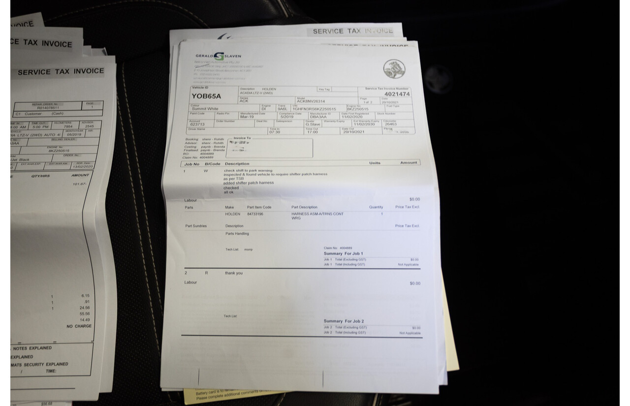 5/2019 Holden Acadia LTZ-V AC MY19 4D Wagon Summit White V6 3.6L - 7 seater