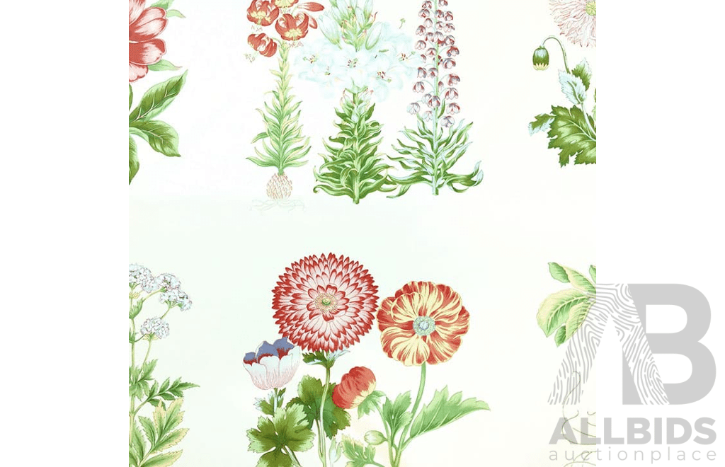 Garden Bed - Polished Cotton - Width: 140cm - 17 Metres - RRP$65.00 per Metre - Total RRP $1105