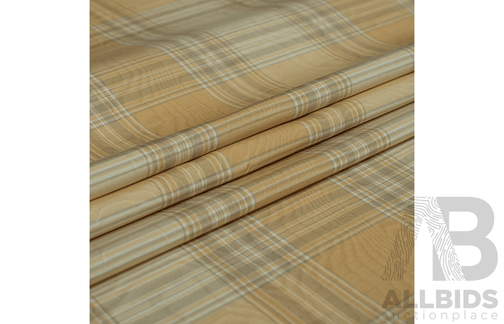 Butterscotch - Polyester - Width: 140cm - 13 Metres - RRP$38.40 per Metre - Total RRP $499.2