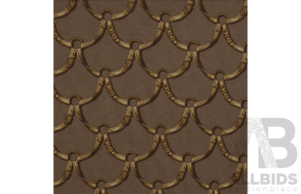 Brown Bridles - Cotton - Width: 140cm - 22 Metres - RRP$45.00 per Metre - Total RRP $990