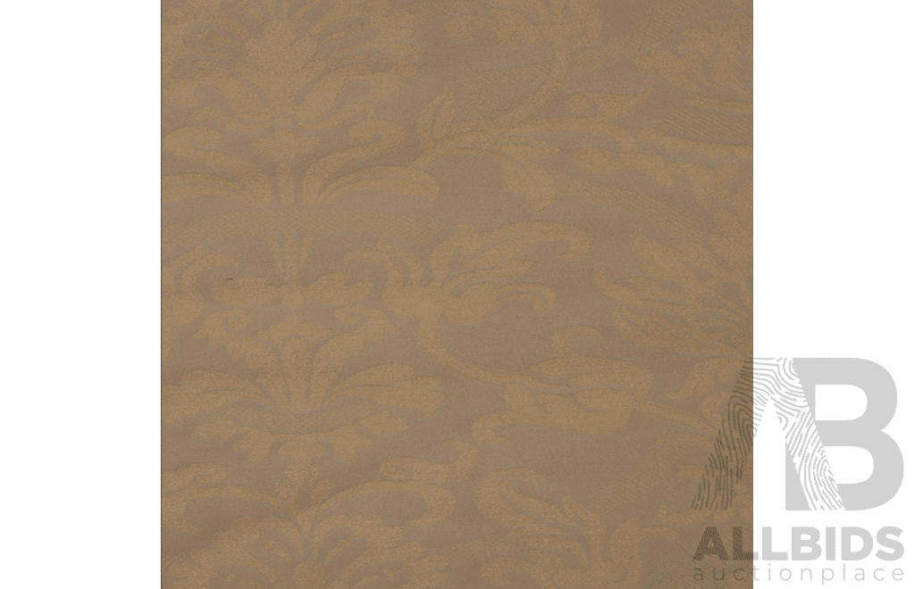 Apricot Damask - Polyester - Width: 140cm - 19 Metres - RRP$43.00 per Metre - Total RRP $817