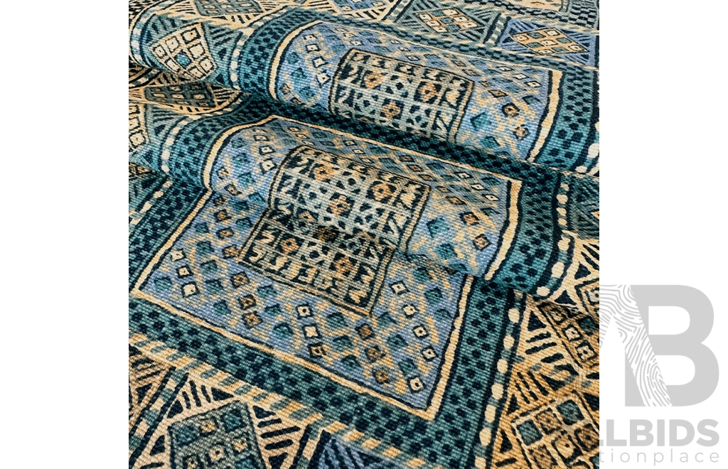 English Blue - Cotton - Width: 140cm - 37 Metres - RRP$57.00 per METRE - Total RRP $2109
