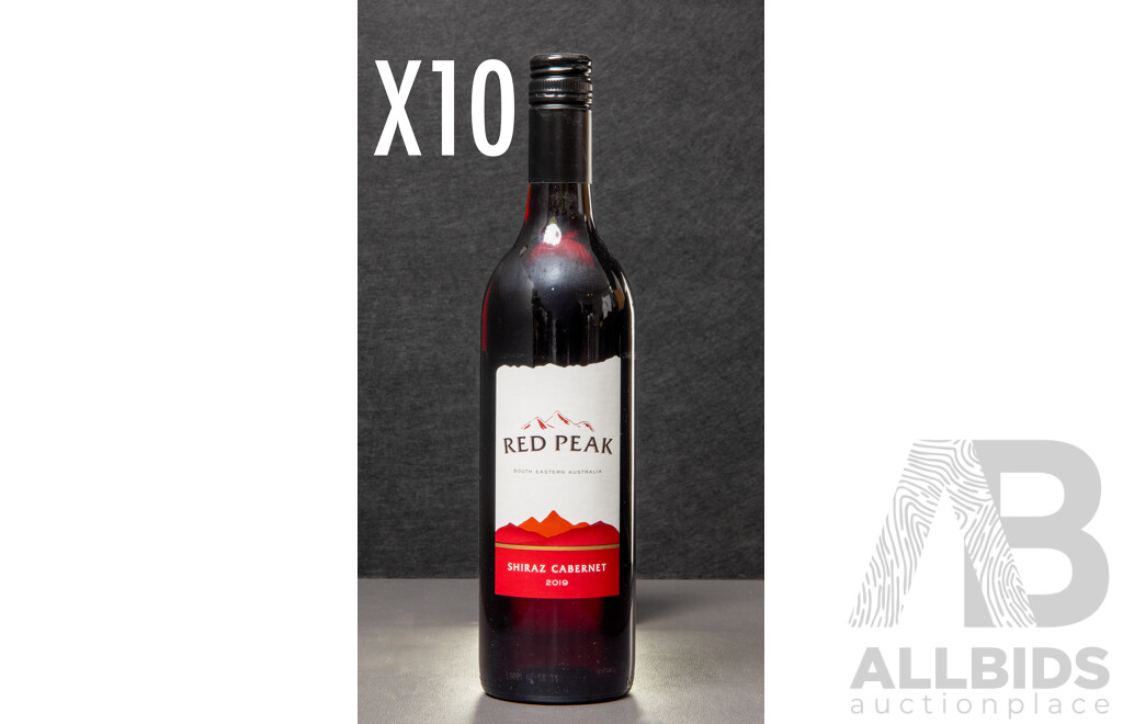 Red Peak Shiraz Cabernet 2019 - Lot of 10