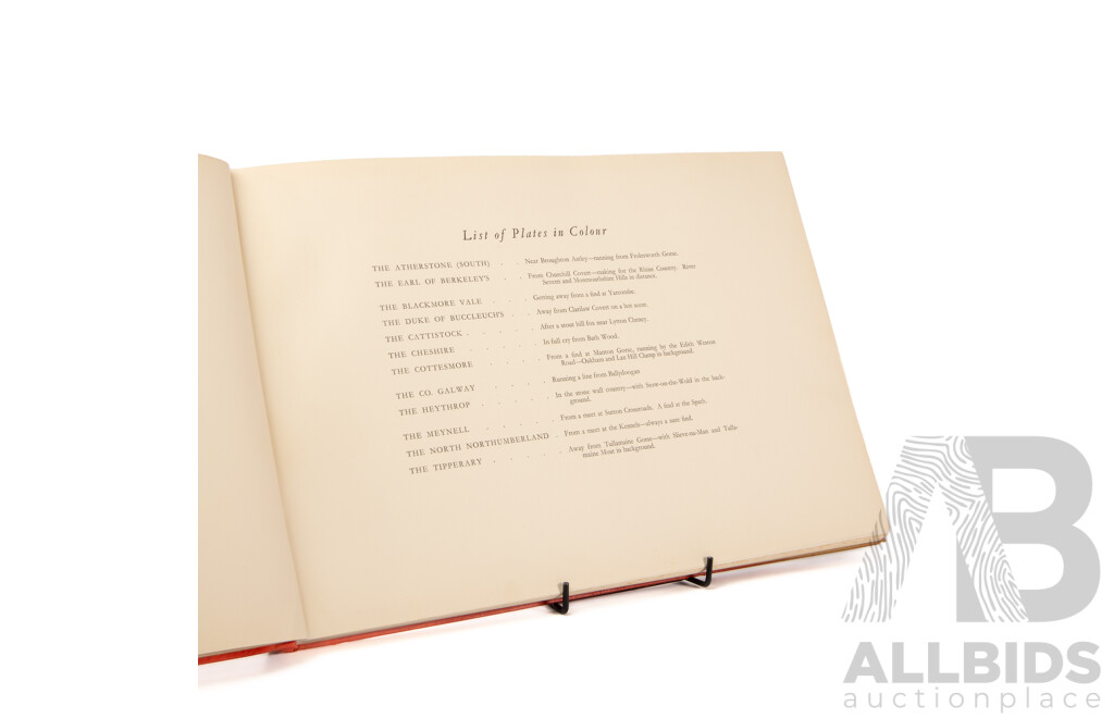 Hunting Countries by F.A Stewart, First Edition 1935, Collins Clear-Type Press. London