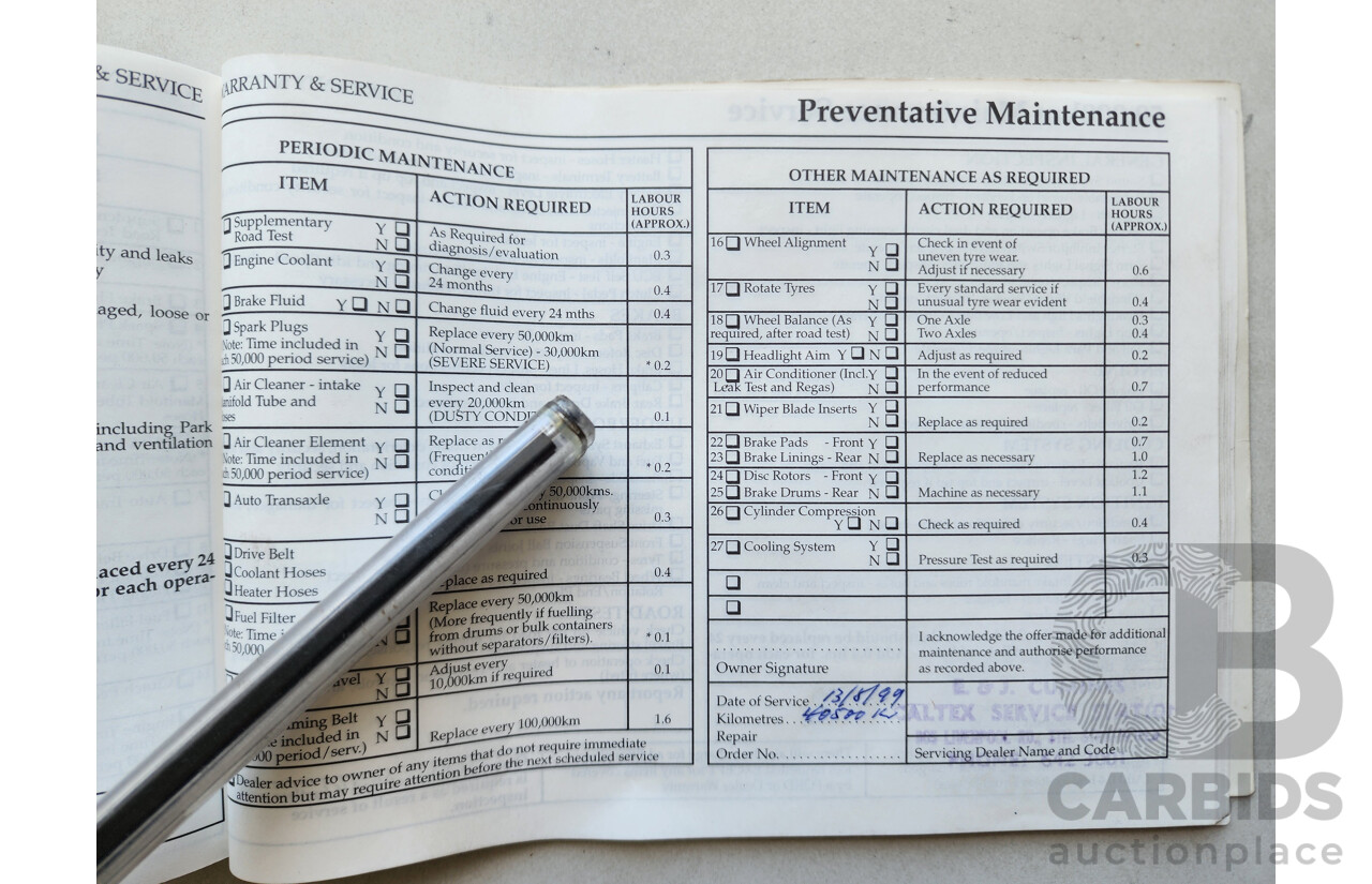 5/1997 Ford Laser LXi KJII 4d Sedan White 1.6L