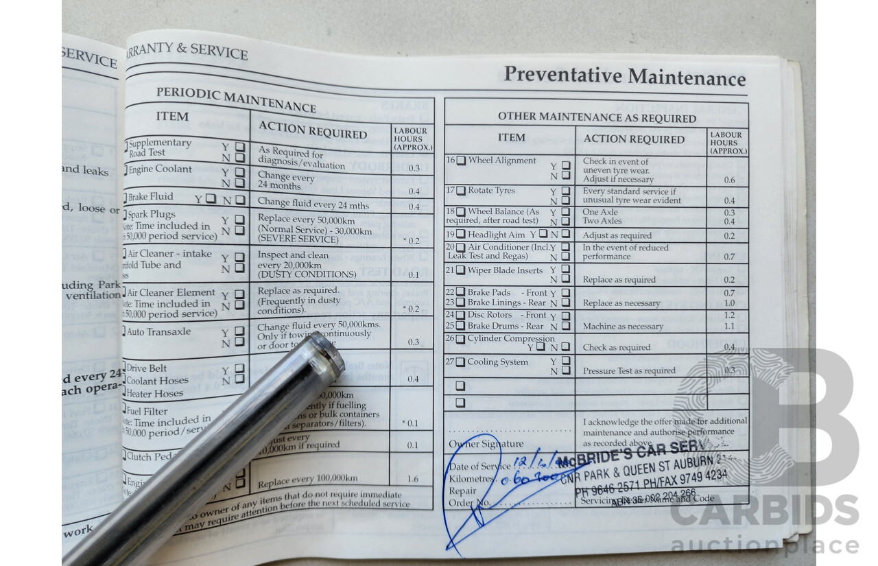 5/1997 Ford Laser LXi KJII 4d Sedan White 1.6L