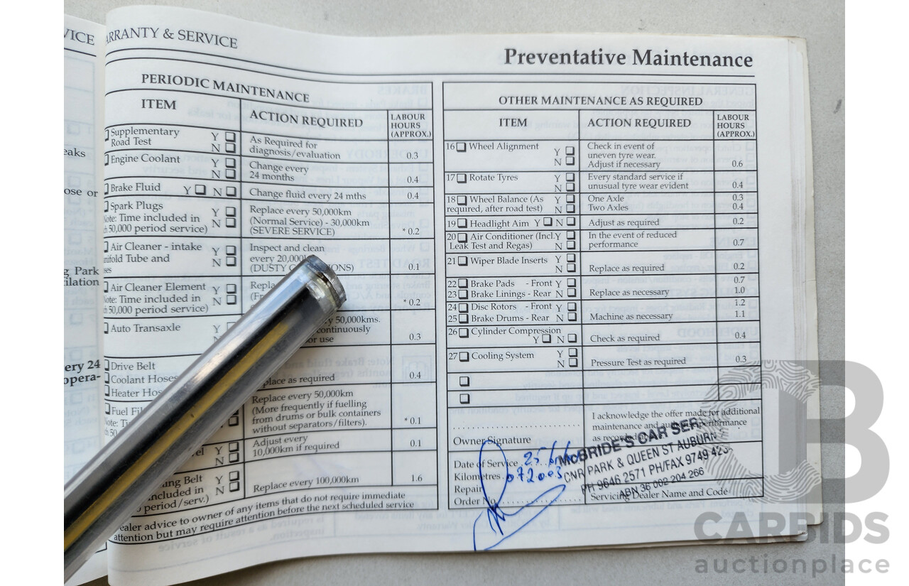 5/1997 Ford Laser LXi KJII 4d Sedan White 1.6L