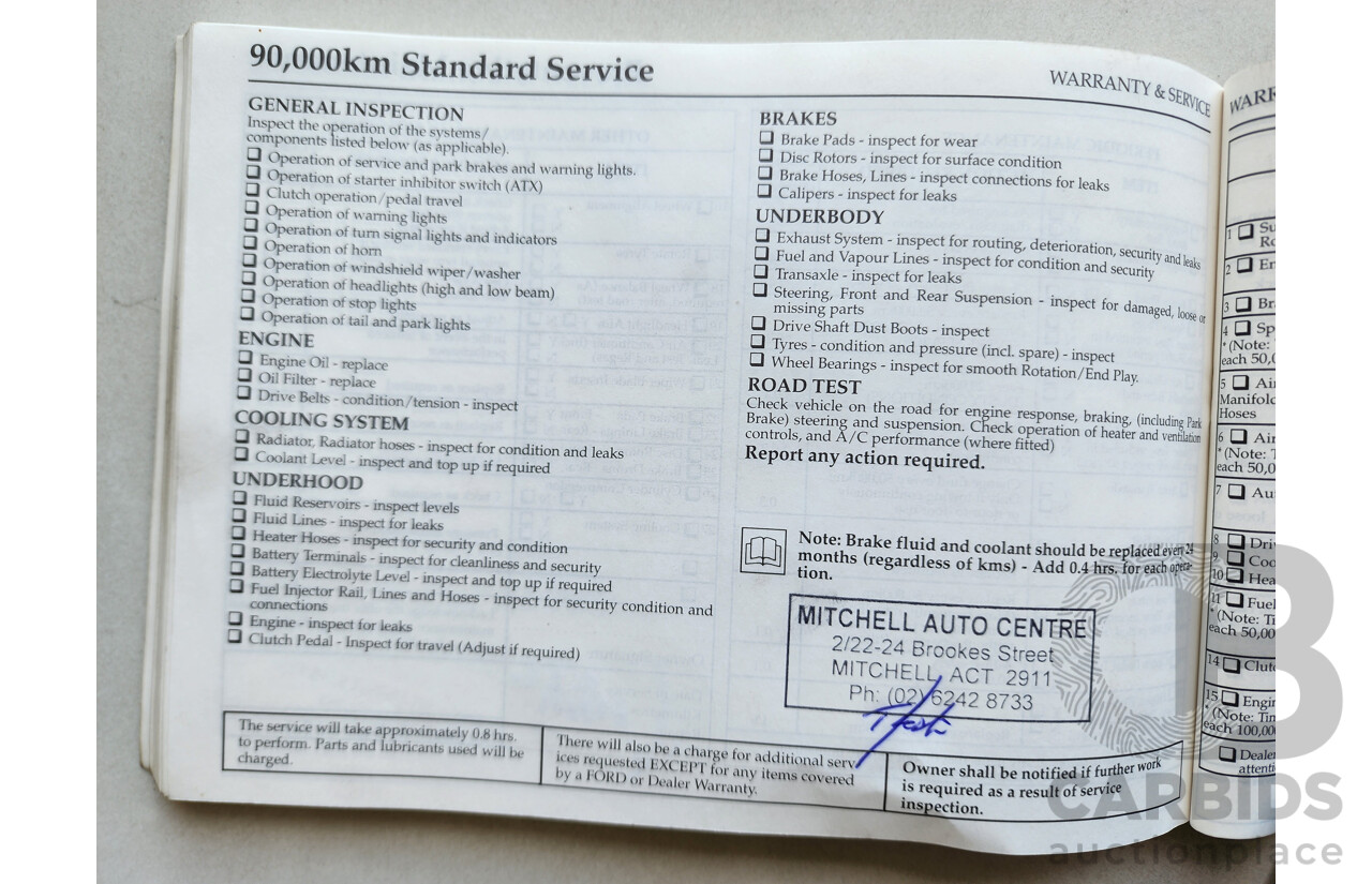 5/1997 Ford Laser LXi KJII 4d Sedan White 1.6L