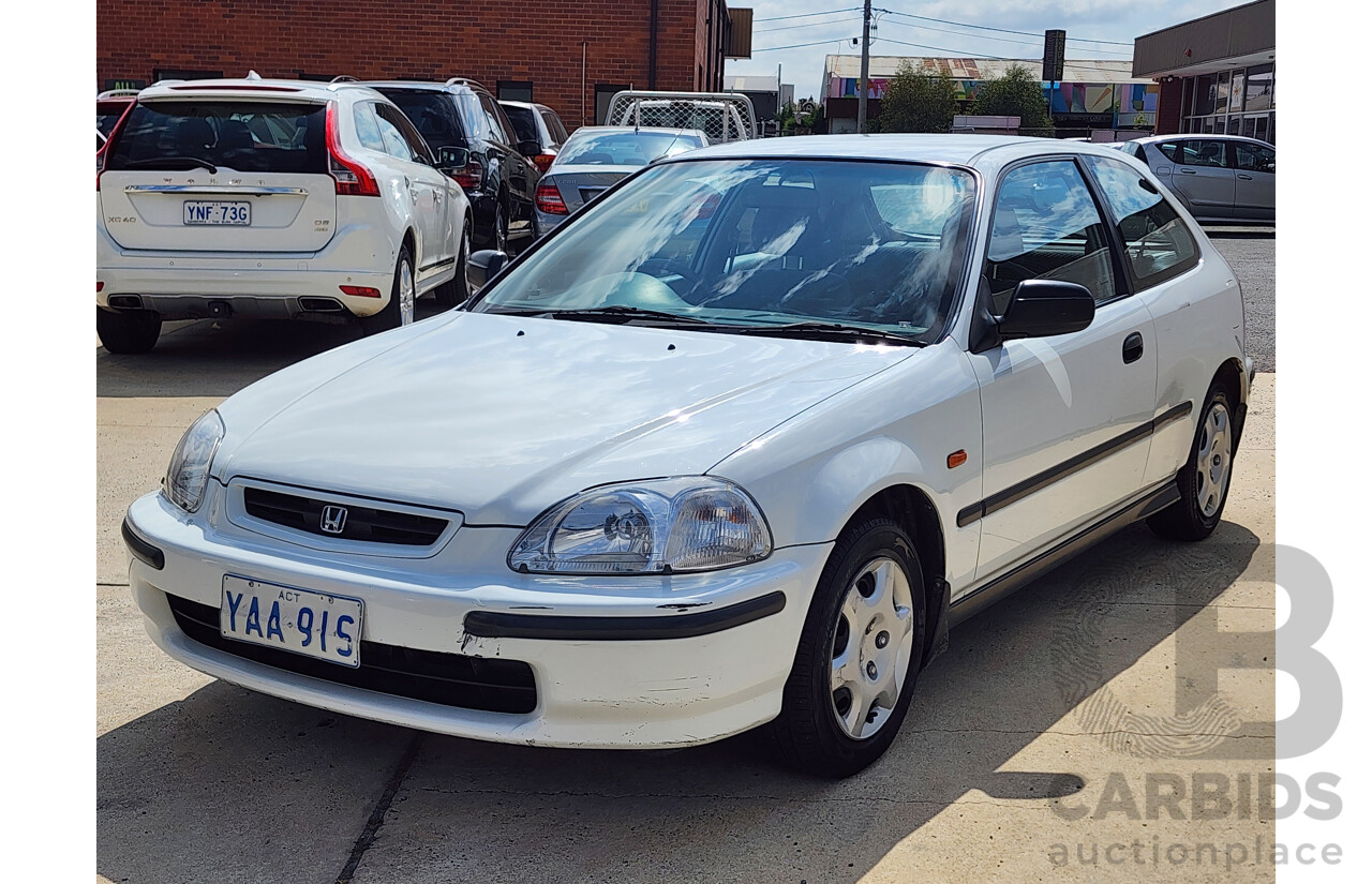 5/1998 Honda Civic CXi 3d Hatchback White 1.6L
