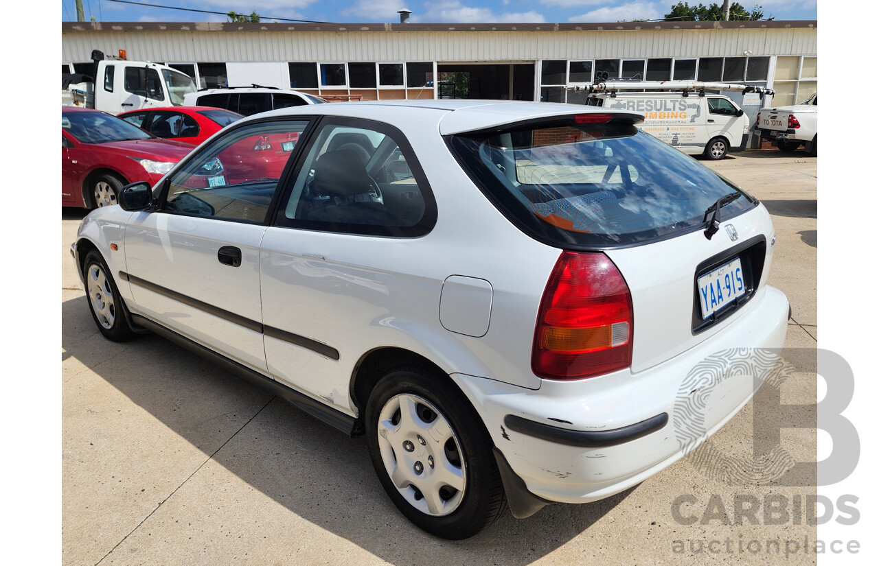 5/1998 Honda Civic CXi 3d Hatchback White 1.6L