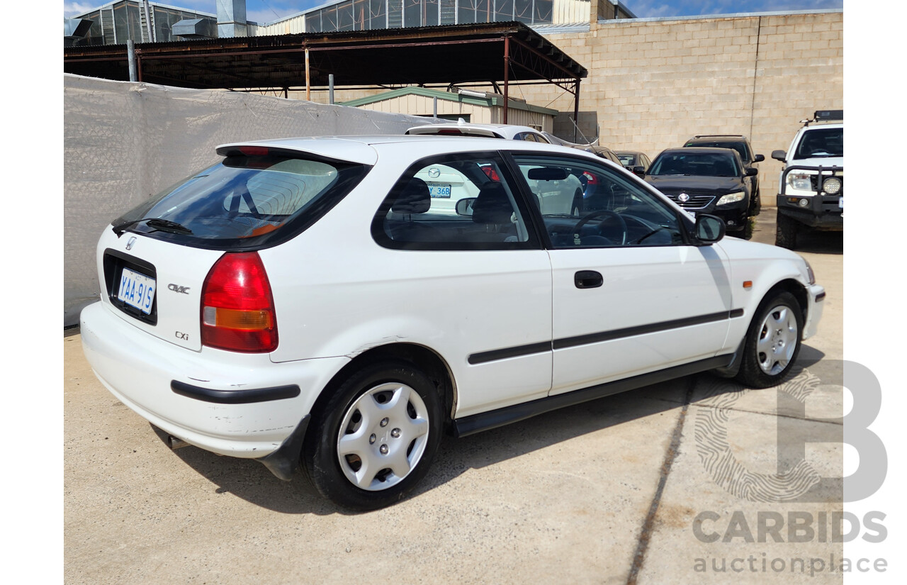 5/1998 Honda Civic CXi 3d Hatchback White 1.6L