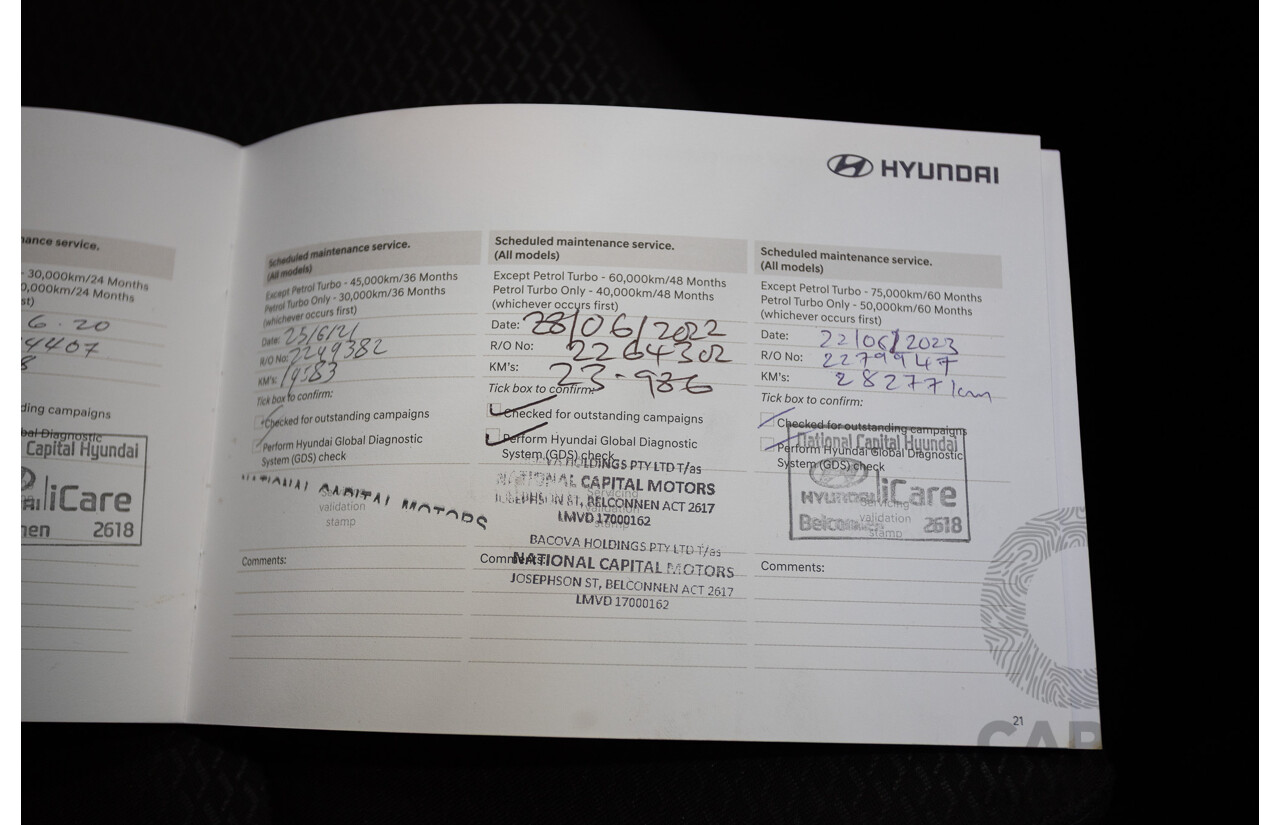 01/2018 Hyundai I30 Active PD 4D Hatchback Red 2.0L