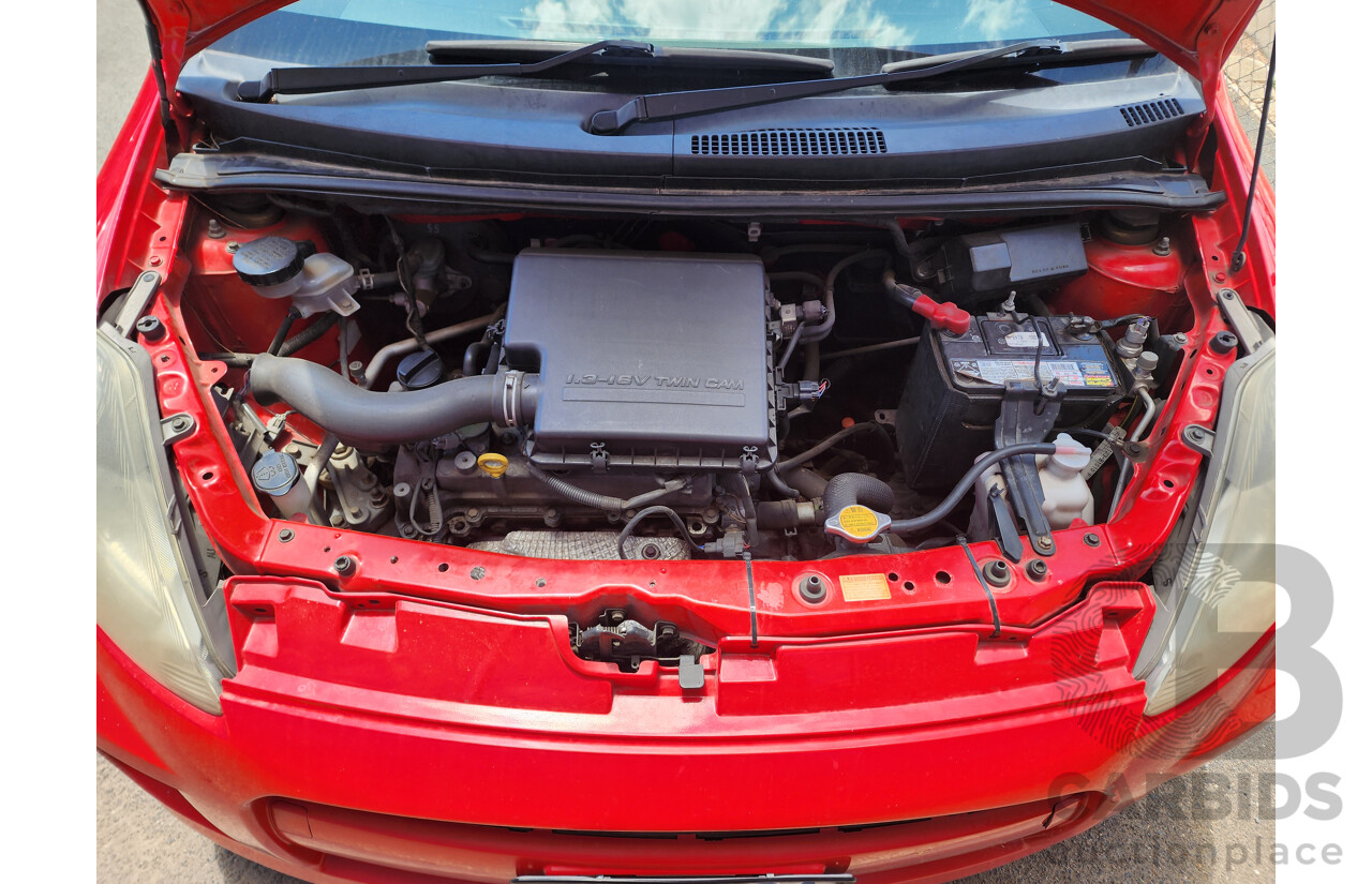 1/2007 Daihatsu Sirion GTvi  5d Hatchback Red 1.3L