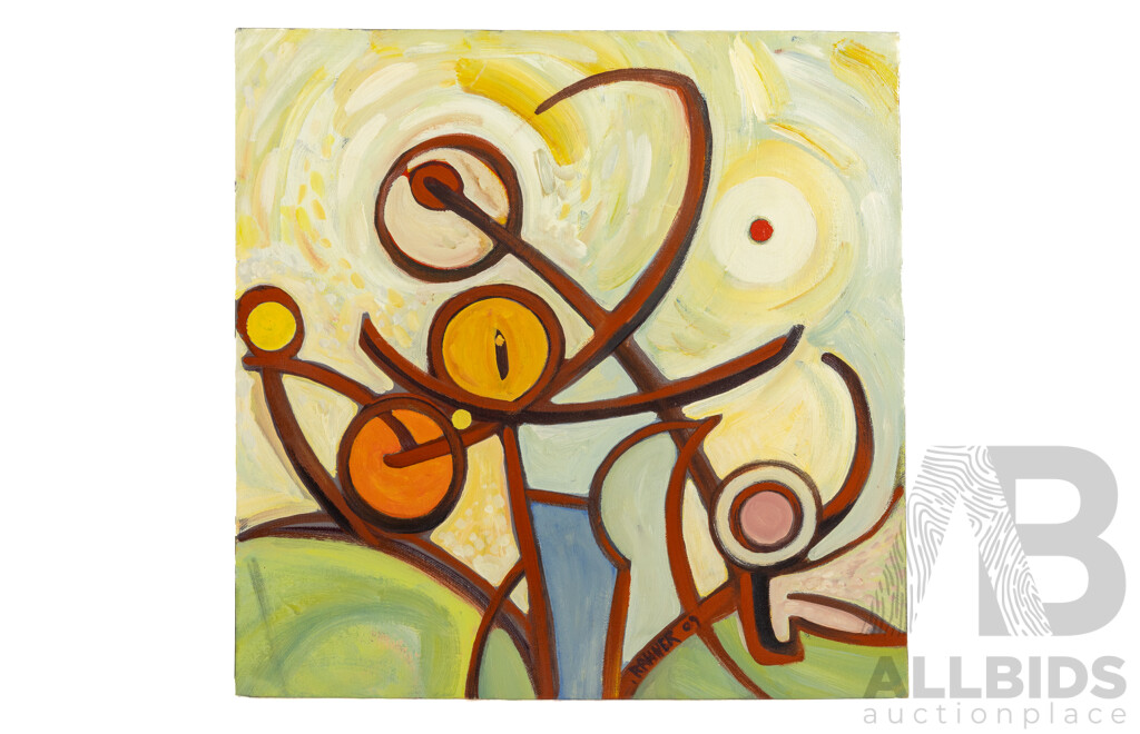 Laing Rahner, Parkland I, II and III, Each 40cm x 40cm Acrylic on Canvas