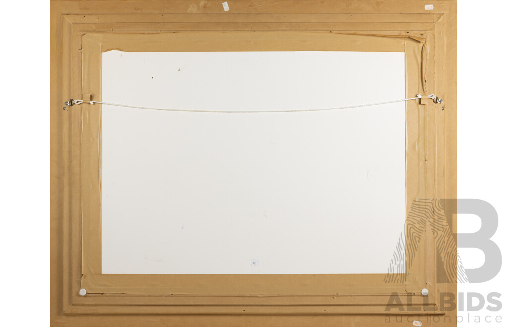 George Feather Lawrence, European Village Scene & Hillside, 1963, 59cm X 79cm Oil on Board