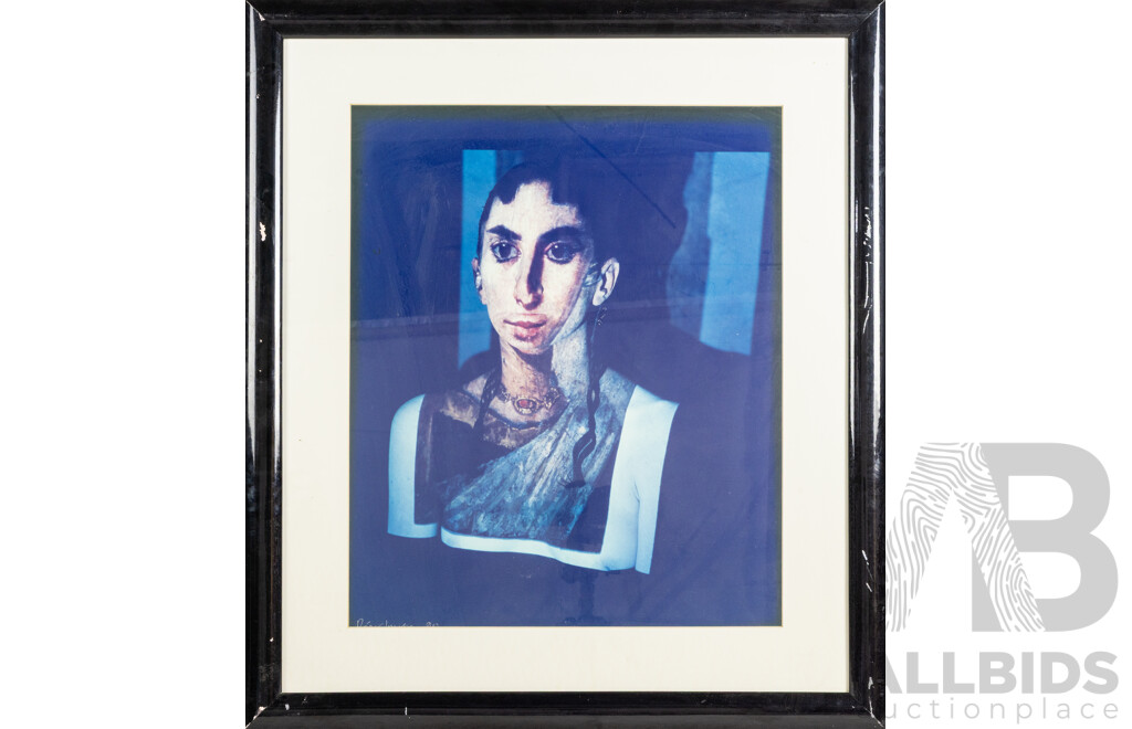 Regis Lansac (OAM), (20th Century, French-Born Australian, 1947-) Fayoum Lady, (1990), Signed & Editioned Type C Photograph, Edition 1 of 5, 82H x 72W cm (frame)