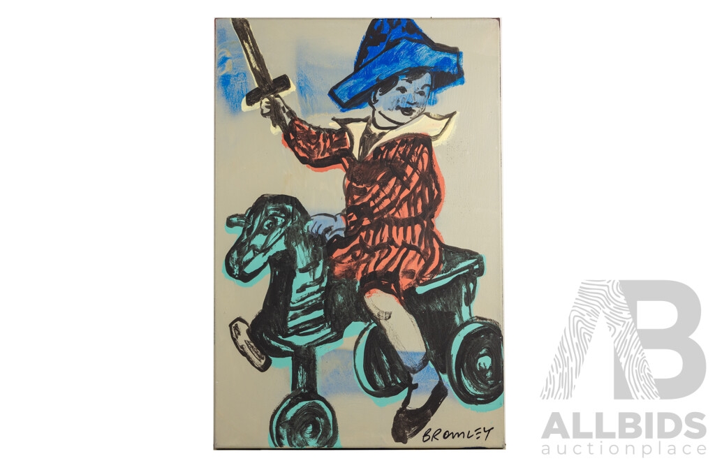 David Bromley, Playtime, 90cm x 60cm Synthetic Polymer on Canvas