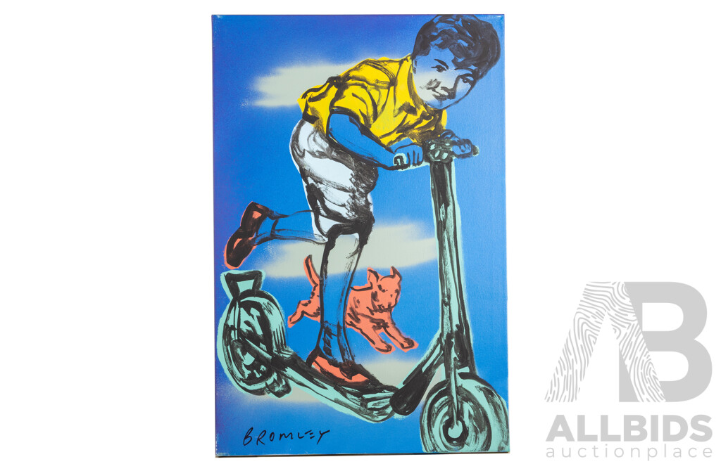 David Bromley, After School, 90cm x 60cm Synthetic Polymer on Canvas