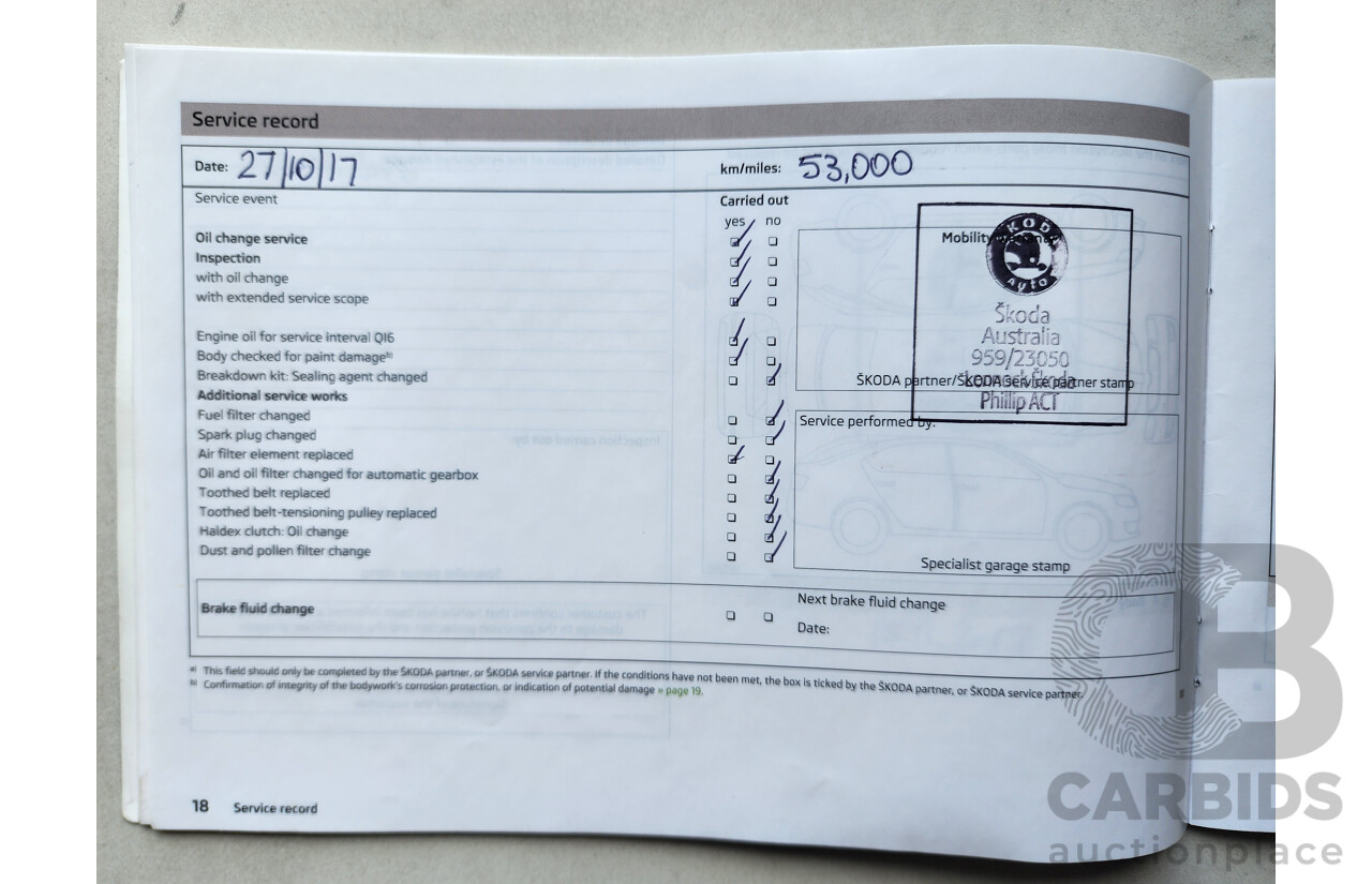 1/2014 Skoda Octavia 132 TSI Elegance NE 5d Hatchback White 1.8L