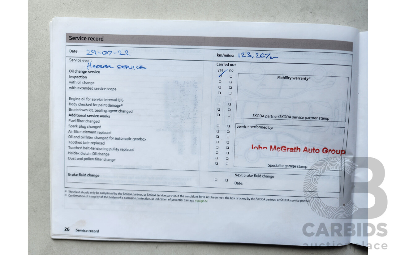 1/2014 Skoda Octavia 132 TSI Elegance NE 5d Hatchback White 1.8L