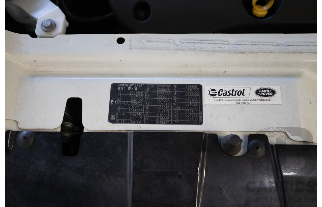 5/2015 Land Rover Discovery Sport SD4 SE (AWD) LC MY16.5 4D Wagon Fuji White Turbo Diesel 2.2L