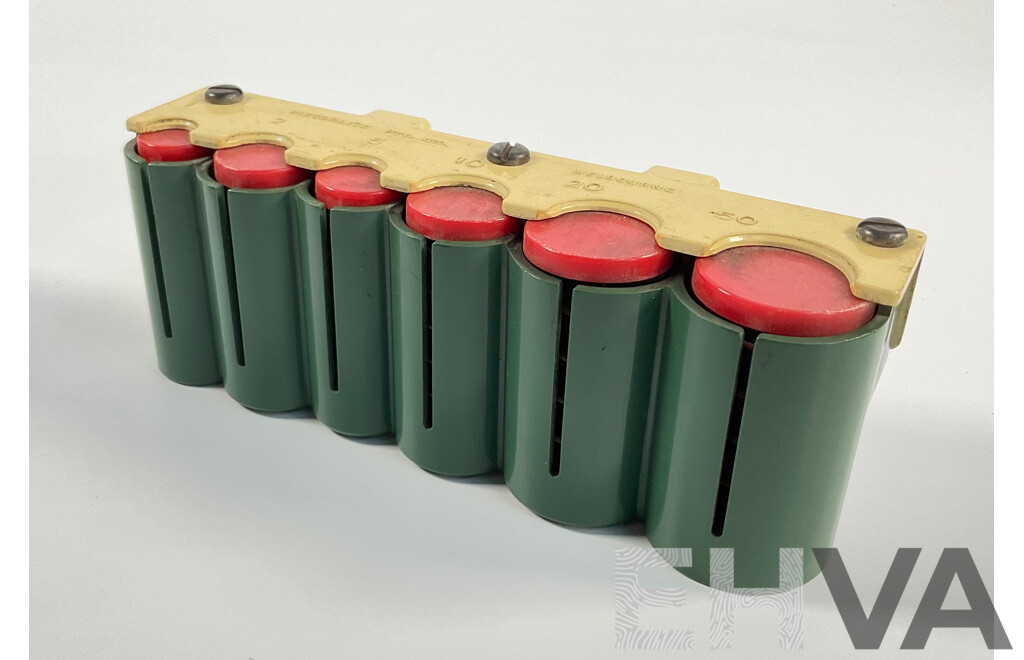 Vintage Victorlite Australian Coin Dispenser, One, Two, Five, Ten, Twenty, Fifty Cent