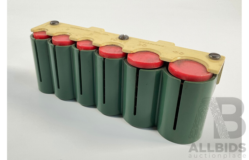 Vintage Victorlite Australian Coin Dispenser, One, Two, Five, Ten, Twenty, Fifty Cent