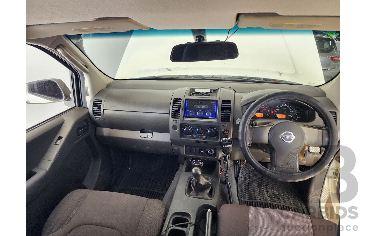 2/2009 Nissan Navara RX (4x4) D40 Dual Cab P/Up White 2.5L