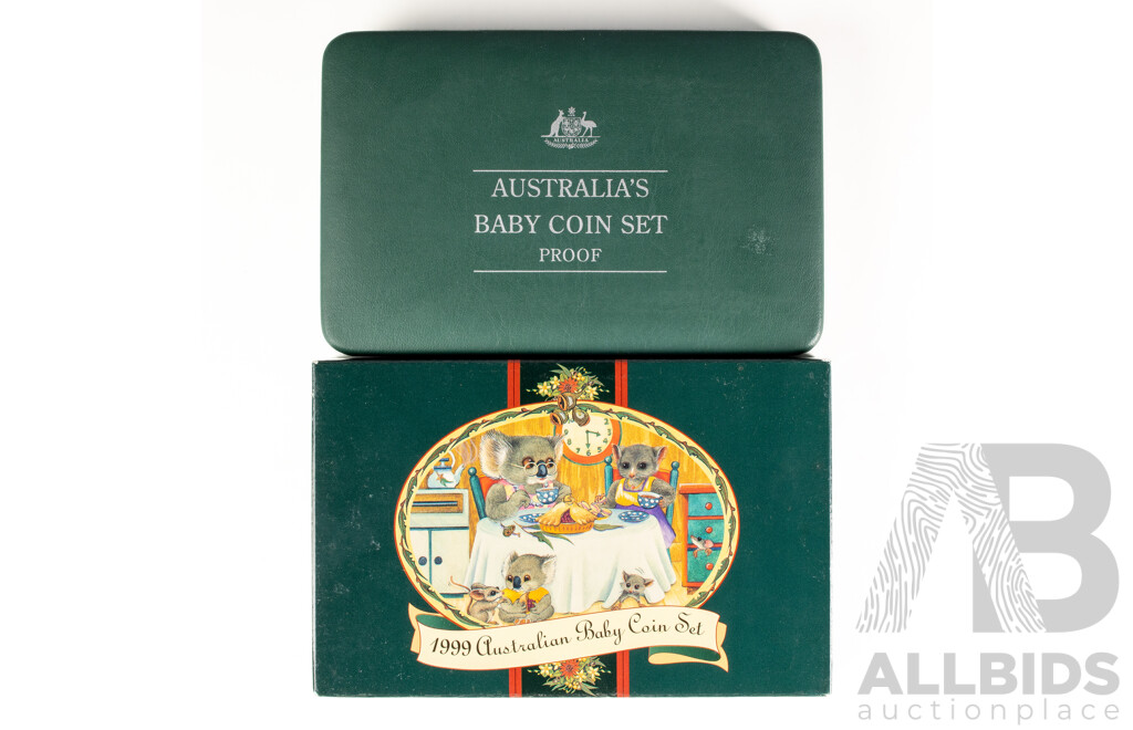Australian RAM 1999 Six Proof Coins, Baby Coin Set