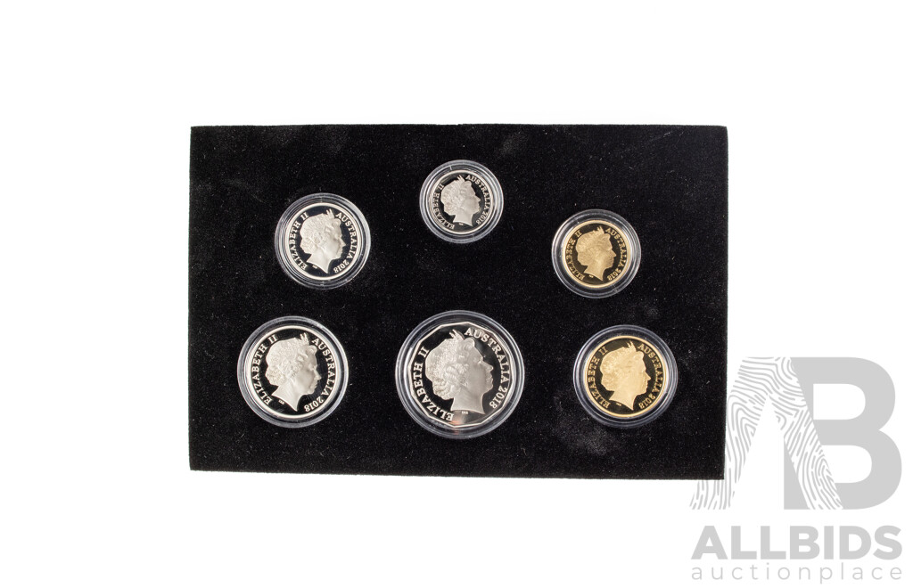 Australian RAM 2018 Six Proof Coin Set, Armistice One Hundred Years on