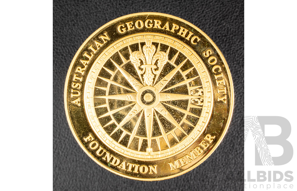 Australian 1988 Five Dollar Coin, 2009 RAM Fifty Cent, 40th Anniversary of Moon Landing, Two 1999 One Dollar Coins, Last ANZACs, S Mint Marks, 1991 Penny Token, 1988 RAM Geographic Society Member Medallion