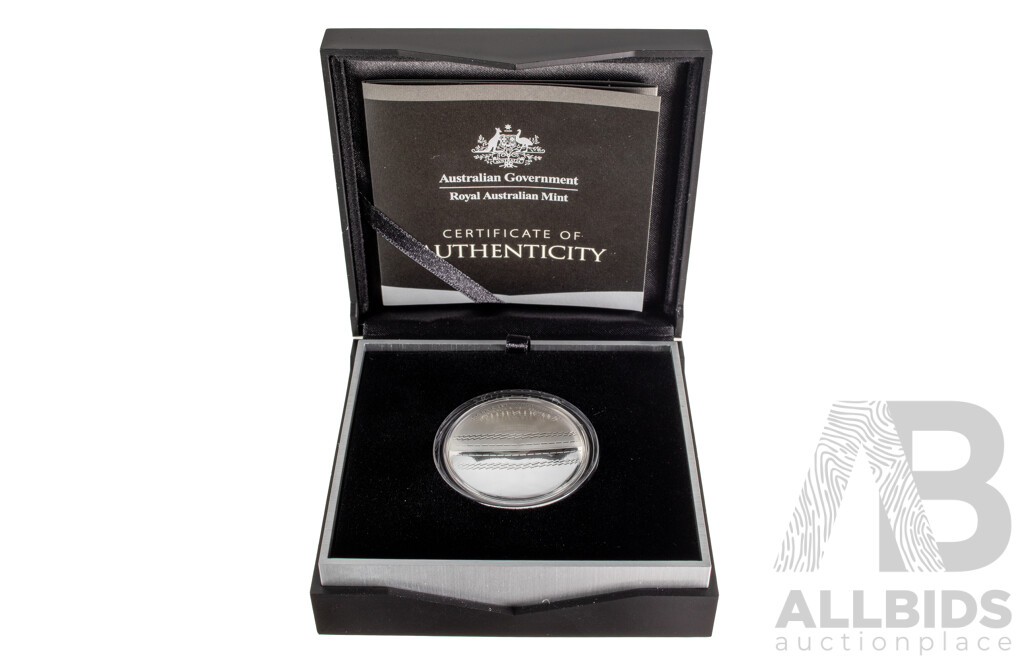 Australian RAM 2015 Silver Proof Domed Five Dollar Coin, ICC Cricket World Cup 2015 .999