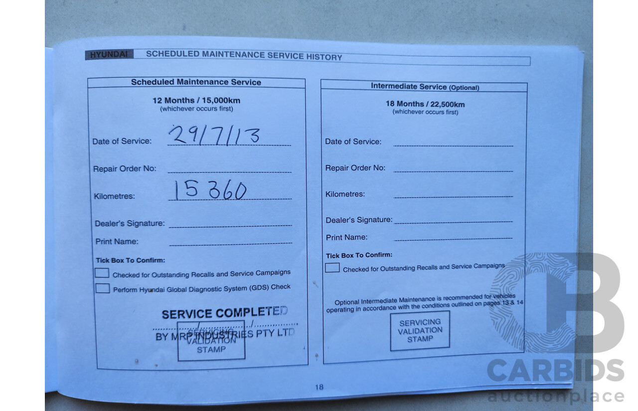 10/2012 Hyundai i30 Active GD MY12 5d Hatchback Red 1.8L