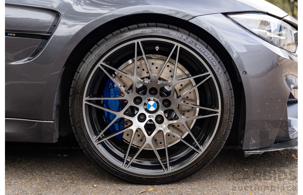 10/2018 BMW M3 Competition (RWD) F80 MY18 4d Sedan Sparkling Graphite Metallic Twin Turbo 3.0L