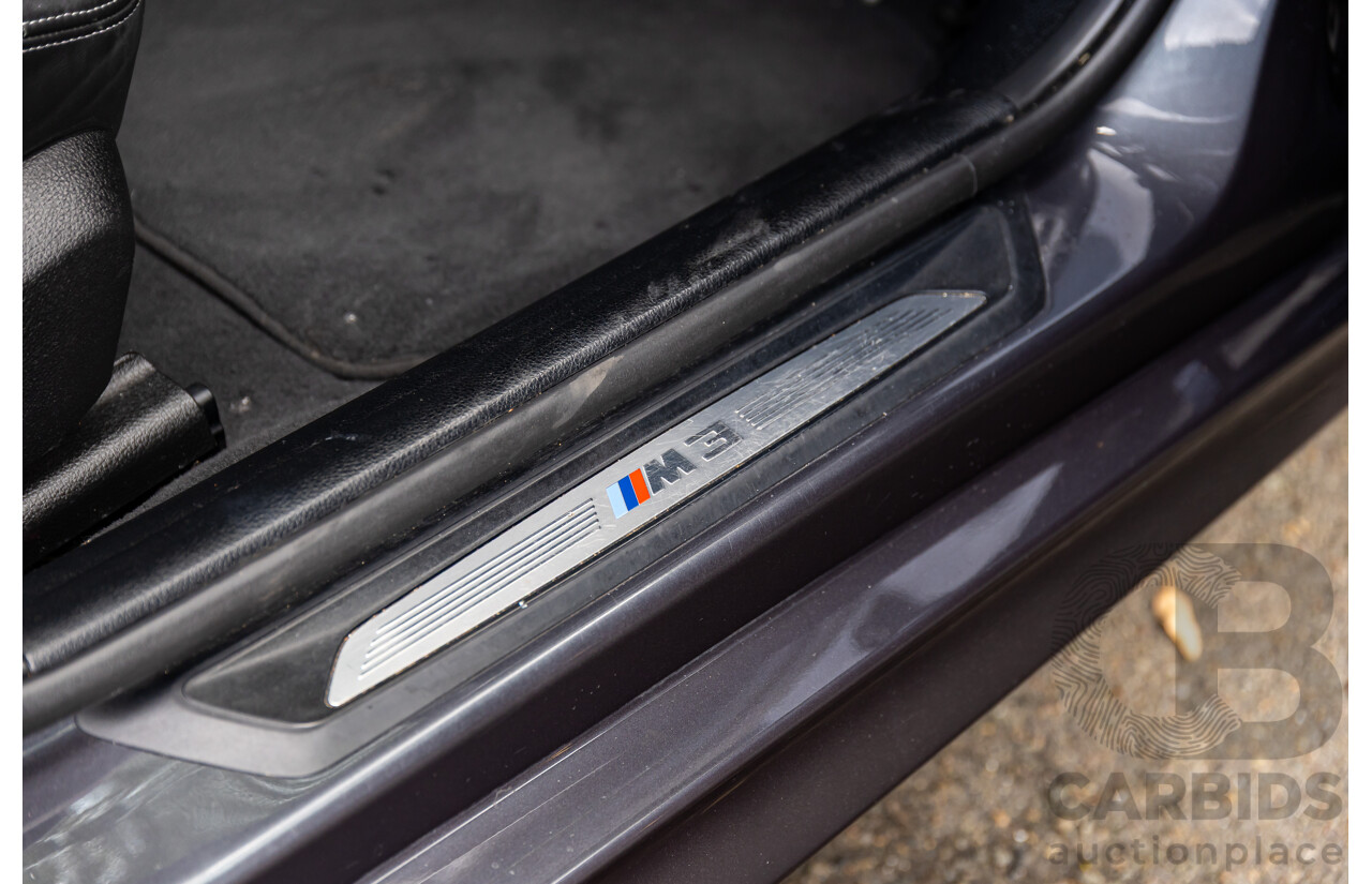 10/2018 BMW M3 Competition (RWD) F80 MY18 4d Sedan Sparkling Graphite Metallic Twin Turbo 3.0L