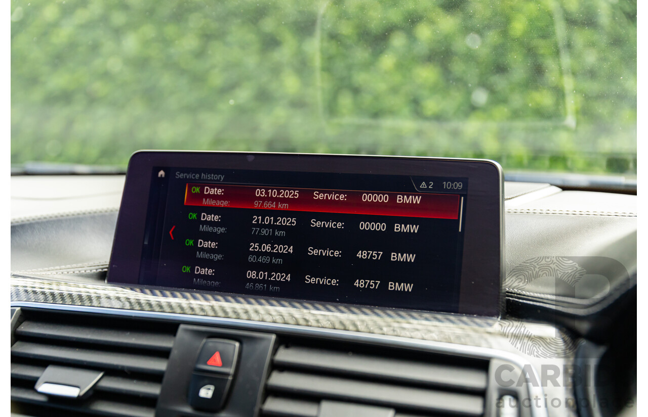 10/2018 BMW M3 Competition (RWD) F80 MY18 4d Sedan Sparkling Graphite Metallic Twin Turbo 3.0L