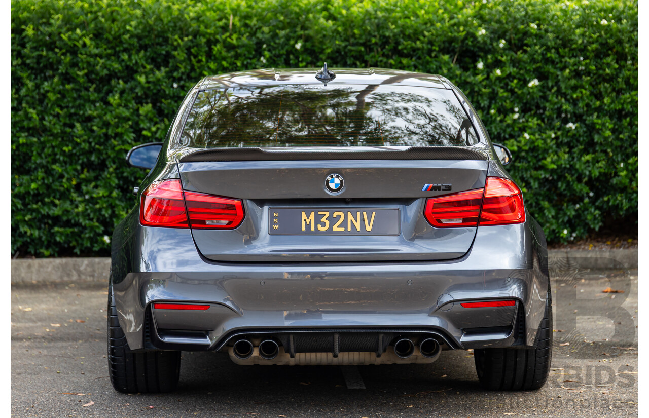 10/2018 BMW M3 Competition (RWD) F80 MY18 4d Sedan Sparkling Graphite Metallic Twin Turbo 3.0L
