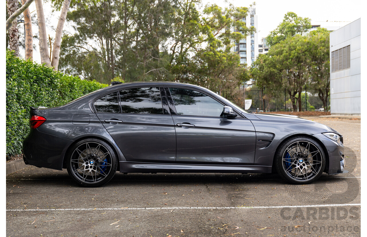 10/2018 BMW M3 Competition (RWD) F80 MY18 4d Sedan Sparkling Graphite Metallic Twin Turbo 3.0L