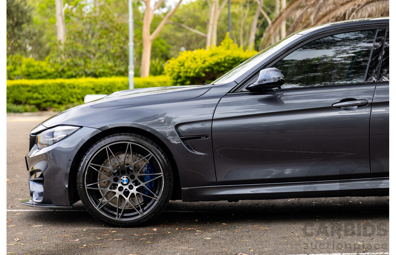 10/2018 BMW M3 Competition (RWD) F80 MY18 4d Sedan Sparkling Graphite Metallic Twin Turbo 3.0L