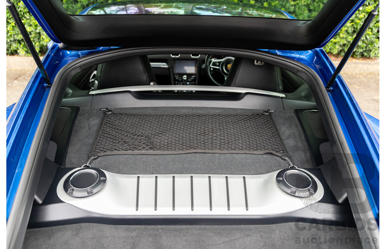 09/2017 Porsche 718 Cayman (RWD) 982 MY18 2d Coupe Sapphire Blue Metallic Turbo 2.0L
