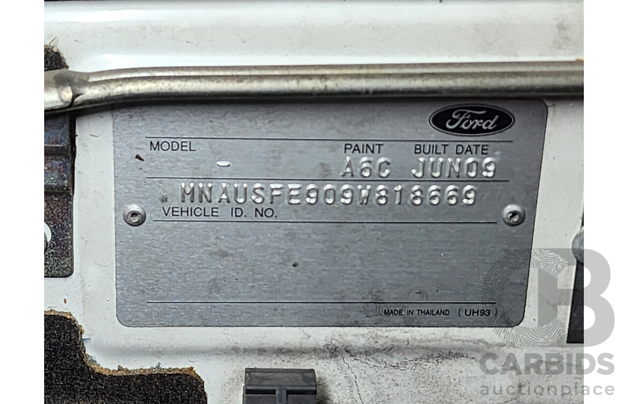 7/2009 Ford Ranger XL (4x2) PK Dual Cab P/Up White 3.0L