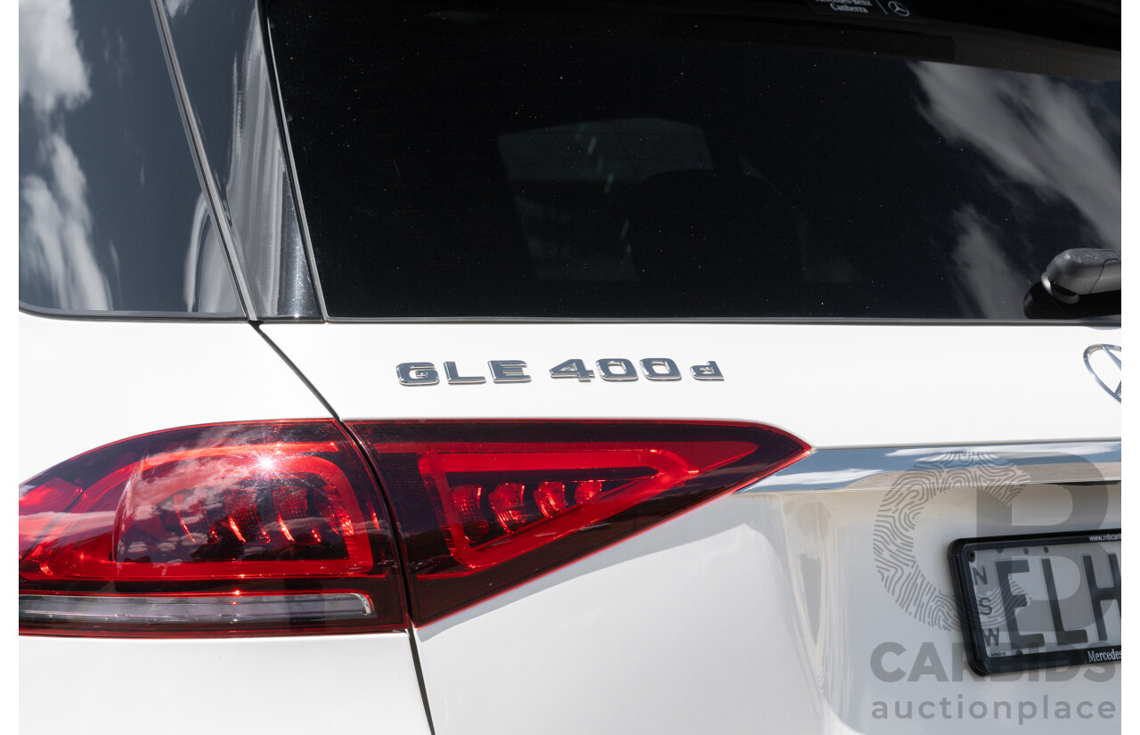 4/2021 Mercedes-Benz GLE 400d 4MATIC (AWD) V167 MY21.5 4D Wagon Diamond White Turbo Diesel 2.9L