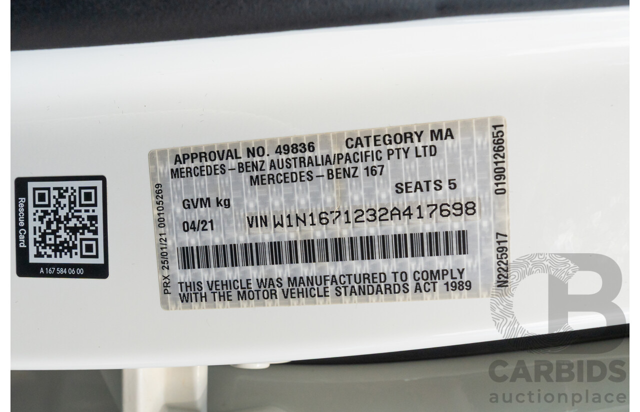 4/2021 Mercedes-Benz GLE 400d 4MATIC (AWD) V167 MY21.5 4D Wagon Diamond White Turbo Diesel 2.9L