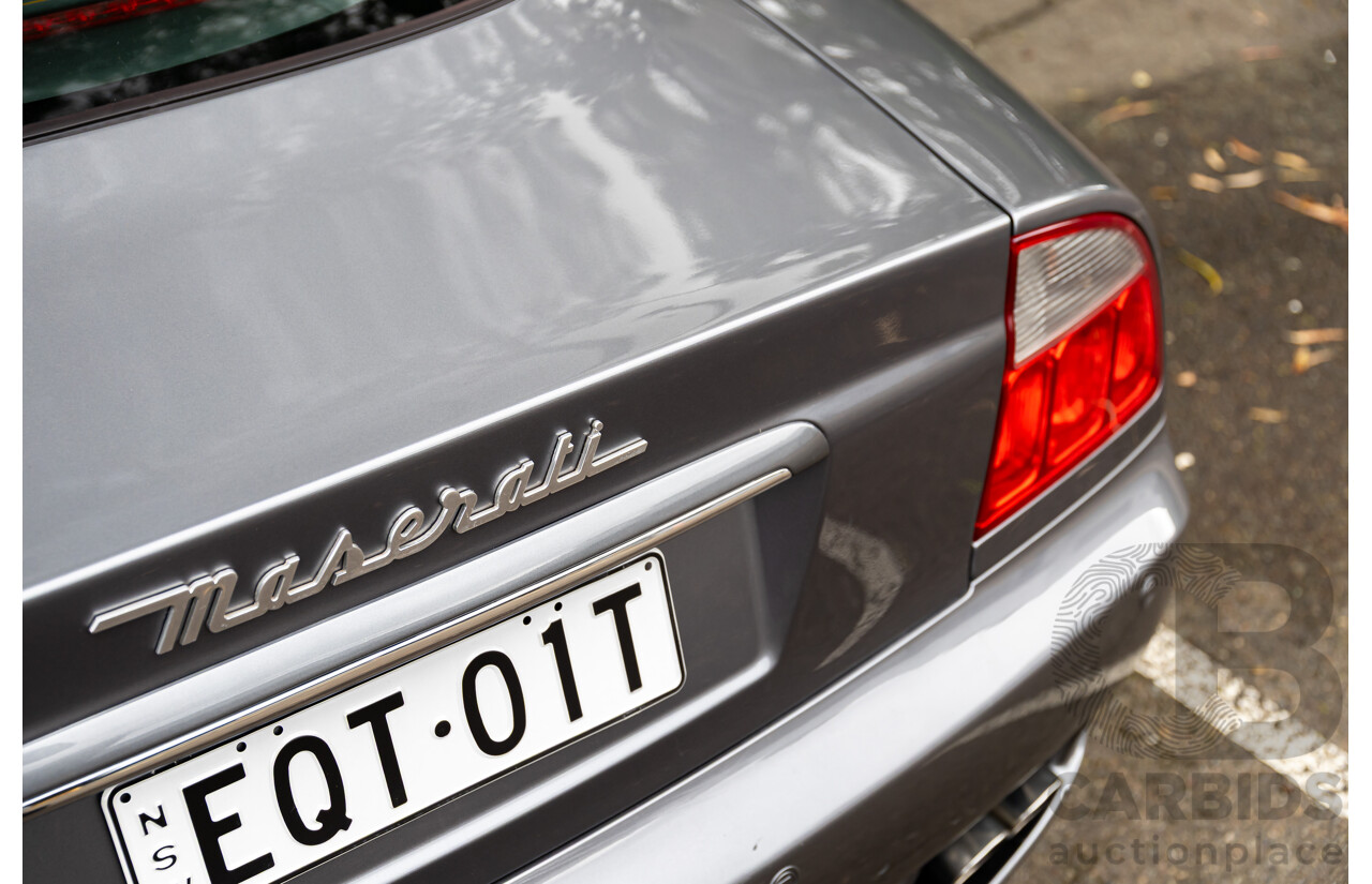7/2005 Maserati Coupe Cambiocorsa 2d Coupe Grigio Alfieri Metallic Grey V8 4.2L