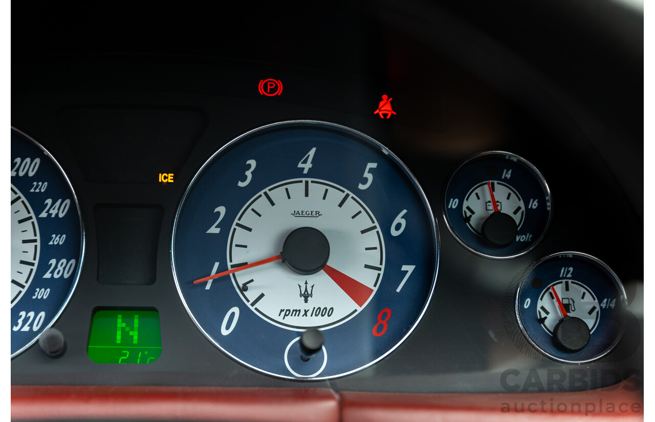 7/2005 Maserati Coupe Cambiocorsa 2d Coupe Grigio Alfieri Metallic Grey V8 4.2L